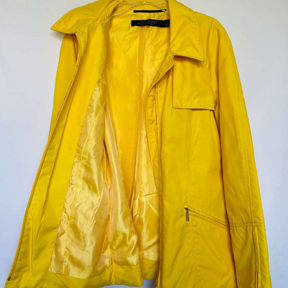 Yellow London Fog jacket Womens size Medium
